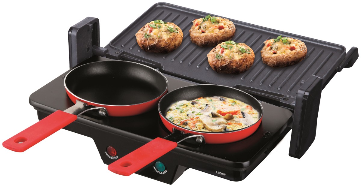 GRILL DOBLE JATA E GR 266 3EN1