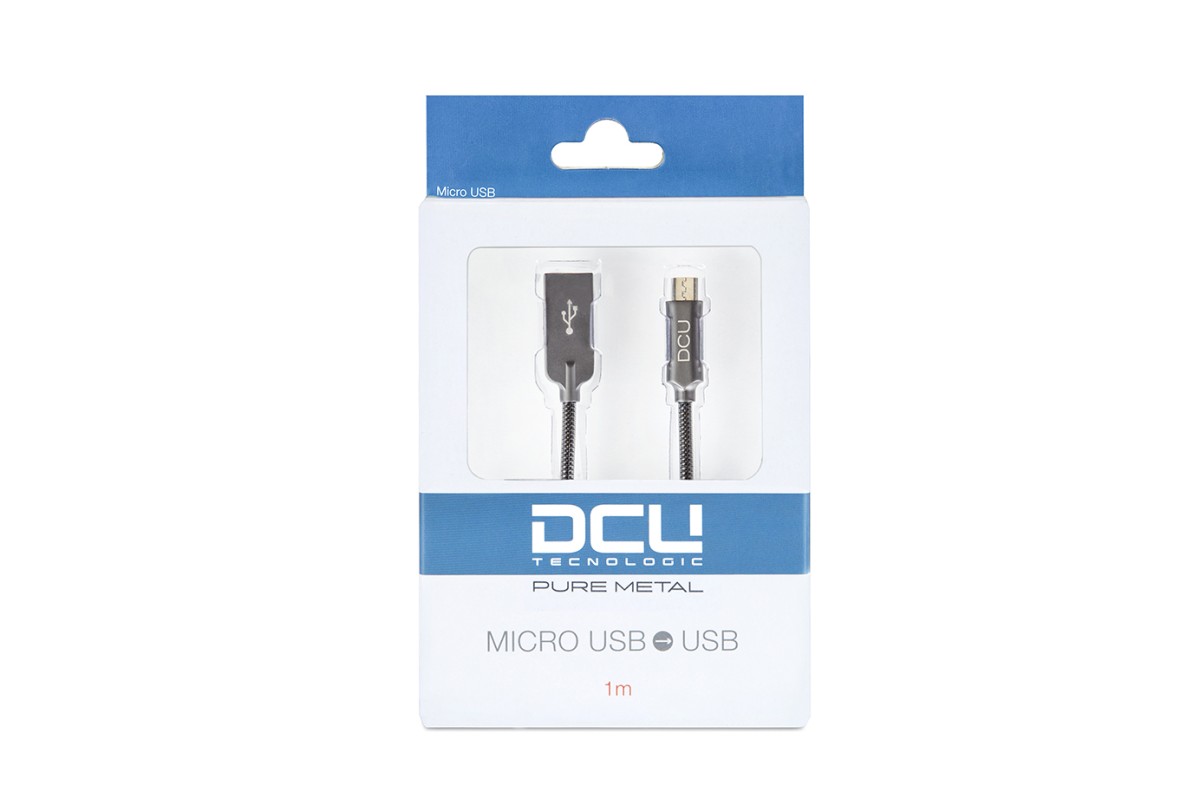 DCU CABLE P.METAL MICROUSB 1M