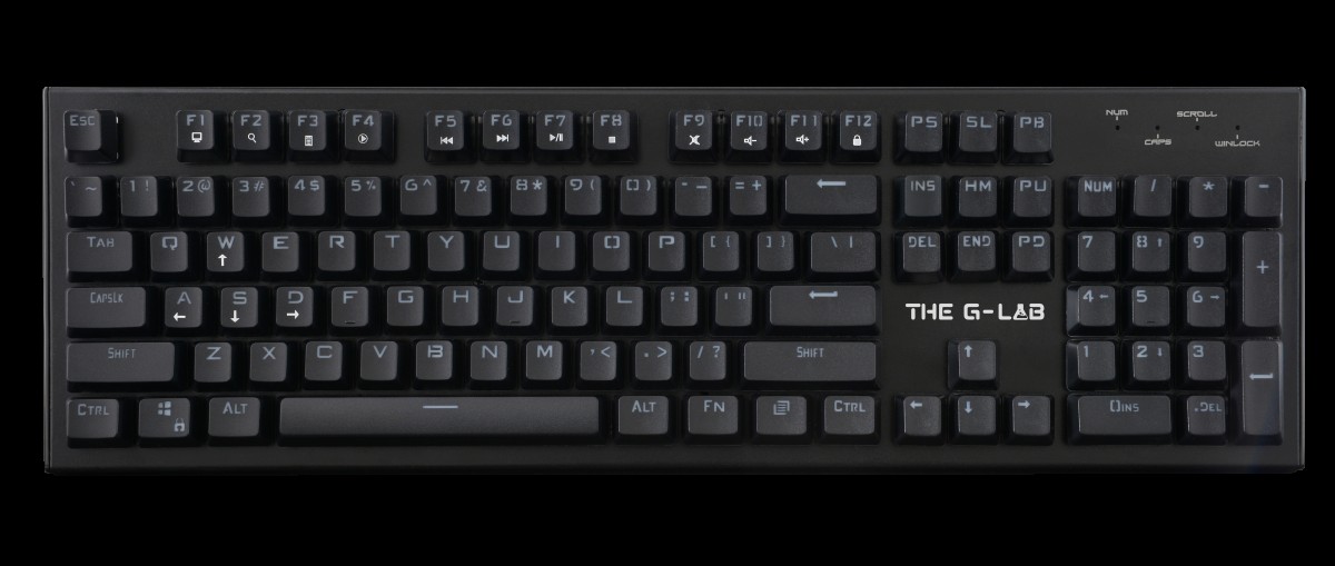 TECLADO THE G-LAB KEYZ CARBON