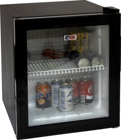 FRIGO. BTV GLACIAR GLASS NEGRO