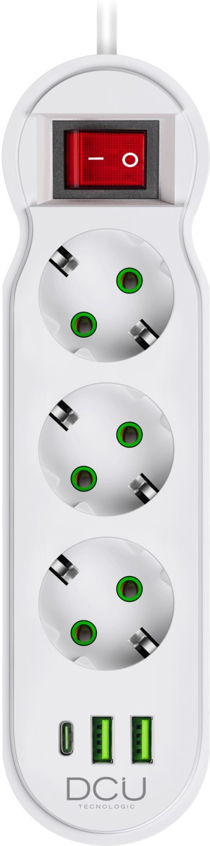 REGLETA DCU 3 T + 2 USB A + 1C