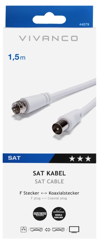 CABLE ANTENA VVSAT15COAXMMW