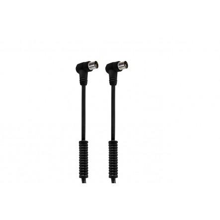 CABLE ANTENA DCU M-H90º 1.5 BK