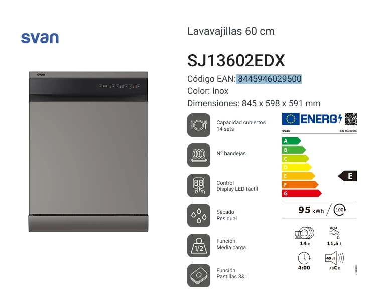 LAVAVAJ. SVAN SJ13602EDX